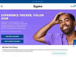 rogaine.com screenshot