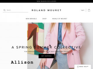 rolandmouret.com screenshot