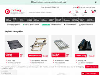 roofingsuperstore.co.uk screenshot