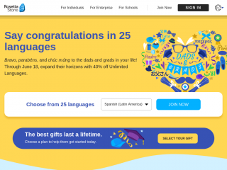 rosettastone.com screenshot