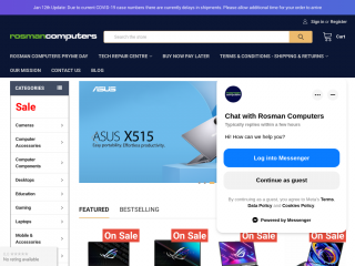 rosmancomputers.com.au screenshot