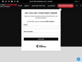 rossiderm.com screenshot
