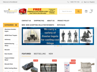 rotometals.com screenshot