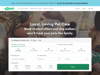 rover.com screenshot