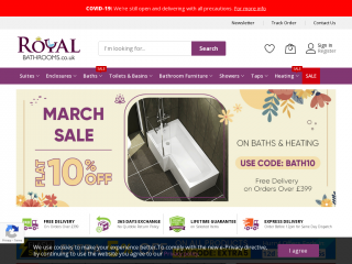 royalbathrooms.co.uk screenshot