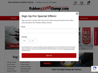 rubberstampchamp.com screenshot