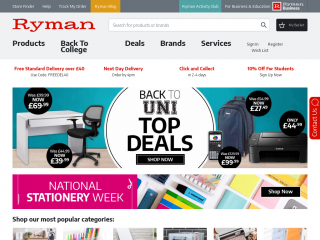 ryman.co.uk screenshot