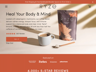 ryzesuperfoods.com screenshot