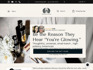 sacredrituel.com screenshot