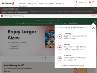 safeway.com screenshot