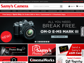 samys.com screenshot