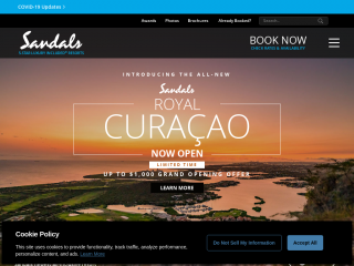 sandals.com screenshot