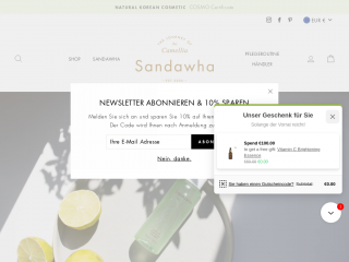 sandawha-skincare.com screenshot
