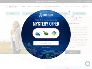 sandcloud.com screenshot