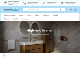 sanitaironline.nl screenshot