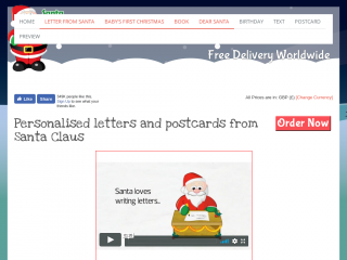 santaletterdirect.co.uk screenshot