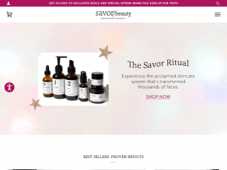 savorbeauty.com screenshot