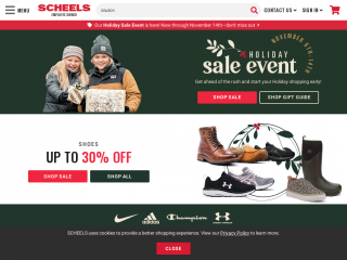 scheels.com screenshot