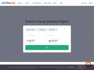 scholartrip.com screenshot