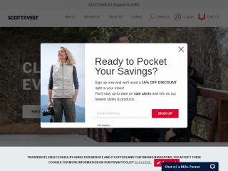 scottevest.com screenshot