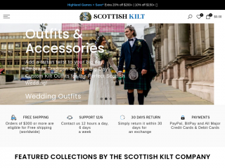 scottishkiltshop.com screenshot