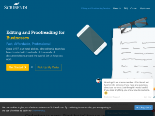 scribendi.com screenshot