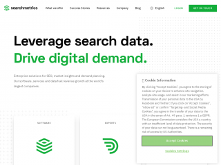 searchmetrics.com screenshot