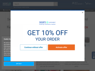 searspartsdirect.com screenshot