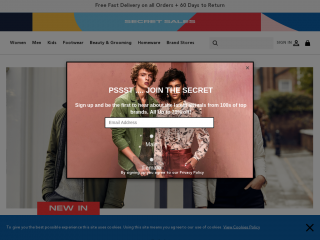secretsales.com screenshot