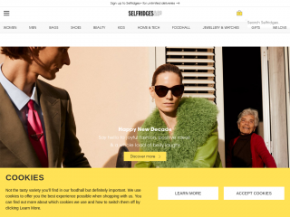 selfridges.com screenshot