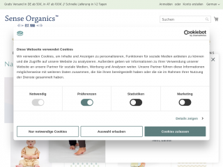 sense-organics.com screenshot