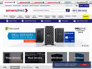 serversdirect.co.uk screenshot