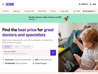 sesamecare.com screenshot