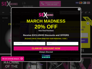 sexmachines.co.uk screenshot