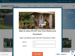 sheds.com screenshot
