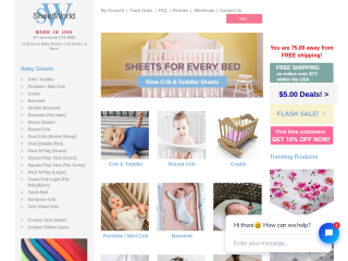 sheetworld.com screenshot