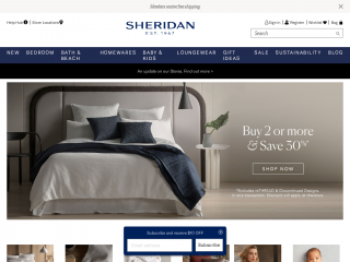 sheridan.com.au screenshot