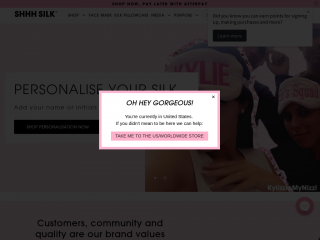 shhhsilk.com.au screenshot