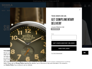 shinola.com screenshot