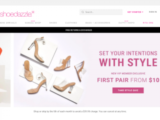 shoedazzle.com screenshot