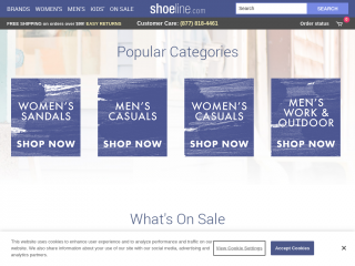 shoeline.com screenshot