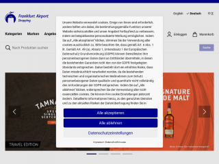 shop.frankfurt-airport.com screenshot