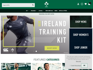 shop.irishrugby.ie screenshot