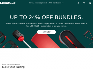 shop.lesmills.com screenshot