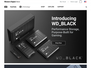 shop.westerndigital.com screenshot