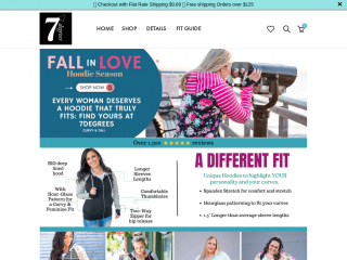 shop7degrees.com screenshot