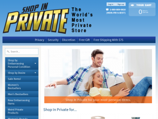 shopinprivate.com screenshot