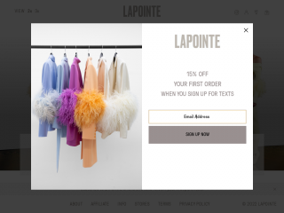 shoplapointe.com screenshot