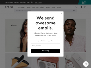 shopspring.com screenshot