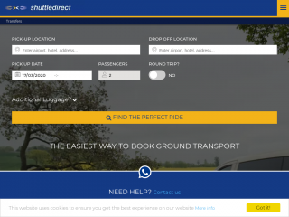 shuttledirect.com screenshot